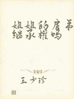 姐姐的房弟弟有继承权吗