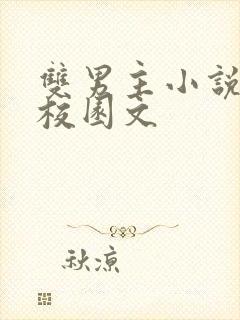 双男主小说甜文校园文