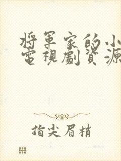 将军家的小娘子电视剧资源