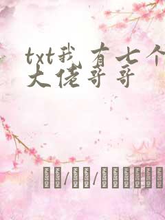 txt我有七个大佬哥哥