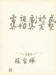 电视剧于成龙全集40集完整版免费