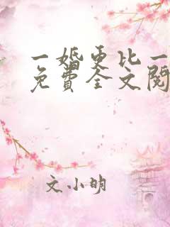 一婚更比一婚高免费全文阅读