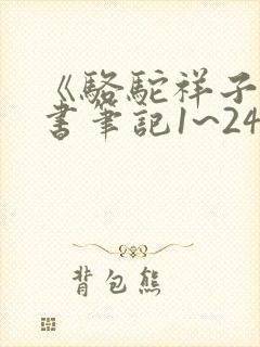 《骆驼祥子》读书笔记1~24章