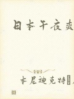 日本午夜爽片