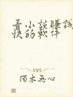 看小说赚钱比较快的软件