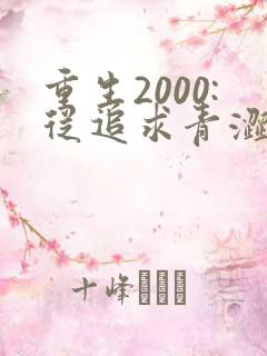 重生2000:从追求青涩校花同桌开始原著作者