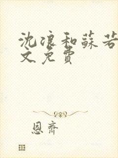 沈浪和苏若雪全文免费