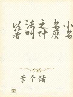 以法之名小说原著叫什么名字