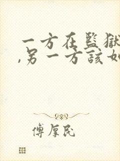 一方在监狱服刑,另一方该如何离婚?