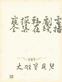 窥探韩剧电视剧全集在线播放