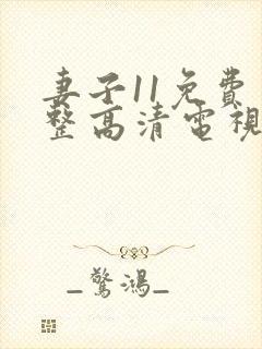 妻子11免费完整高清电视剧在线看