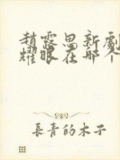 赵露思新剧许我耀眼在哪个平台