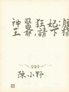 神医狂妃:腹黑王爷,请下榻小说