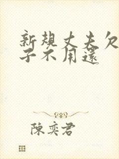 新规丈夫欠债妻子不用还