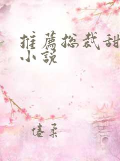 推荐总裁甜宠文小说