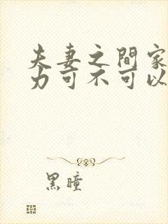 夫妻之间家庭暴力可不可以起诉离婚