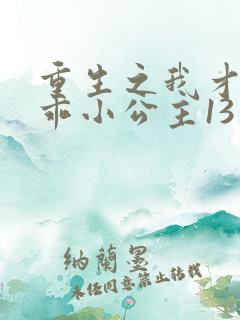 重生之我才是乖乖小公主13