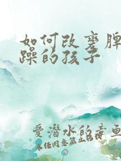 如何改变脾气暴躁的孩子