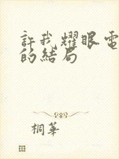 许我耀眼电视剧的结局