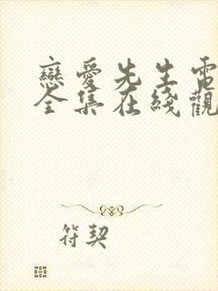 恋爱先生电视剧全集在线观看免费