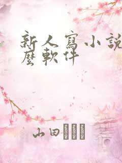 新人写小说用什么软件