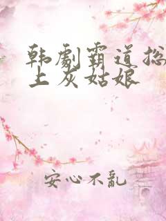 韩剧霸道总裁爱上灰姑娘