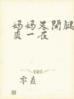 妈妈叉开腿让我爽一夜