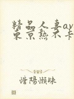 精品人妻av区东京热不卡
