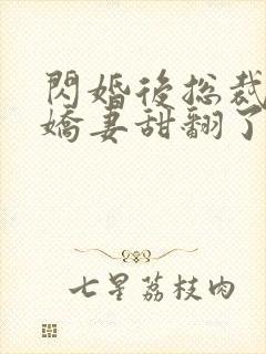 闪婚后总裁农村娇妻甜翻了42