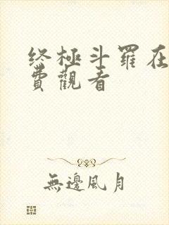 终极斗罗在线免费观看