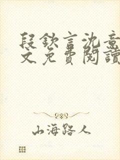 段钦言沈意眠全文免费阅读