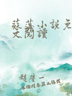 苏落小说免费全文阅读