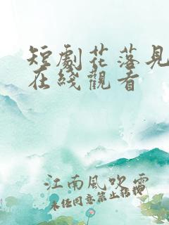 短剧花落见流萤在线观看