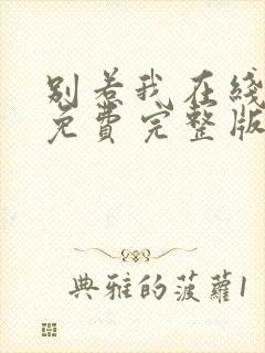 别惹我在线观看免费完整版电视剧