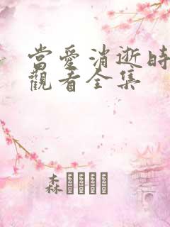 当爱消逝时免费观看全集