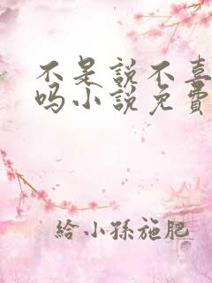 不是说不喜欢我吗小说免费阅读