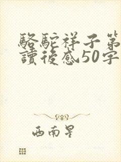 骆驼祥子第3章读后感50字以内