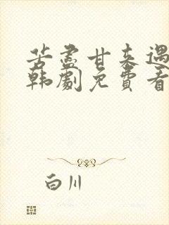 苦尽甘来遇见你韩剧免费看中文版