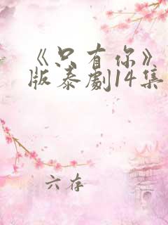 《只有你》完整版泰剧14集