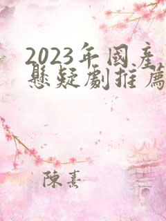 2023年国产悬疑剧推荐