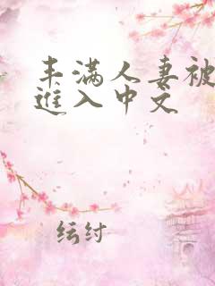 丰满人妻被猛烈进入中文