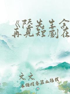 《陆先生余生不再见短剧在线观看