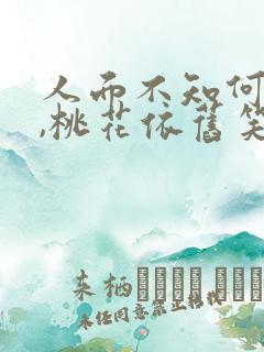 人面不知何处去,桃花依旧笑春风.什么意思