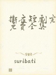 撕夜短剧完整版免费全集