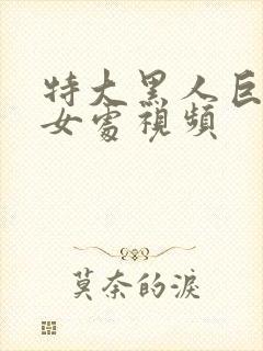 特大黑人巨董破女处视频