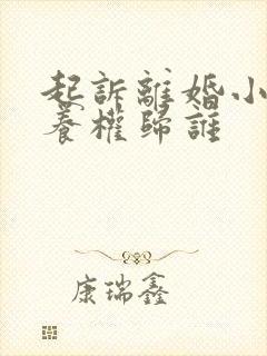 起诉离婚小孩抚养权归谁