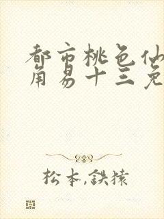 都市桃色仙医主角易十三免费阅读