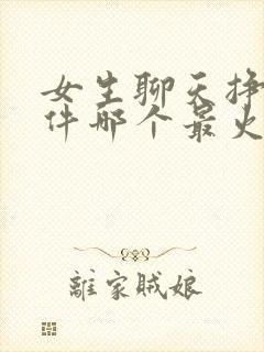 女生聊天挣钱软件哪个最火爆的