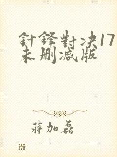 针锋对决17章未删减版