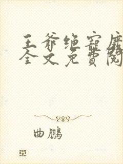 王爷绝宠废柴妃全文免费阅读